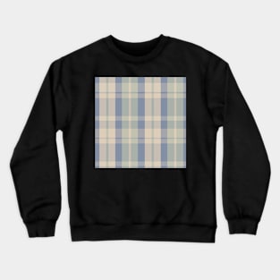 Cottagecore Aesthetic  Aillith 1 Hand Drawn Textured Plaid Pattern Crewneck Sweatshirt